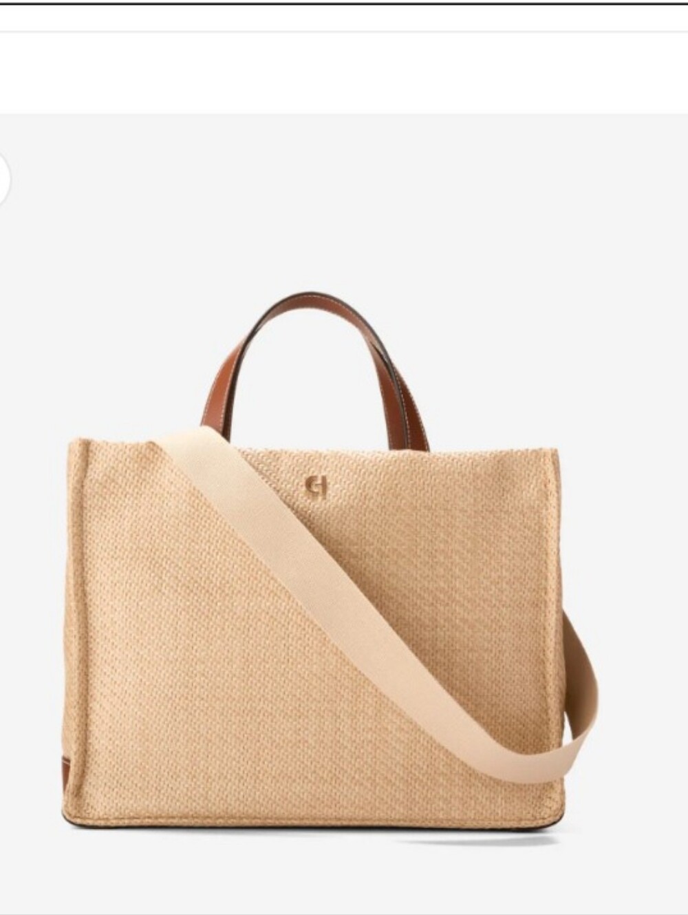 Cole Haan Montecito Medium Straw Tote Bag